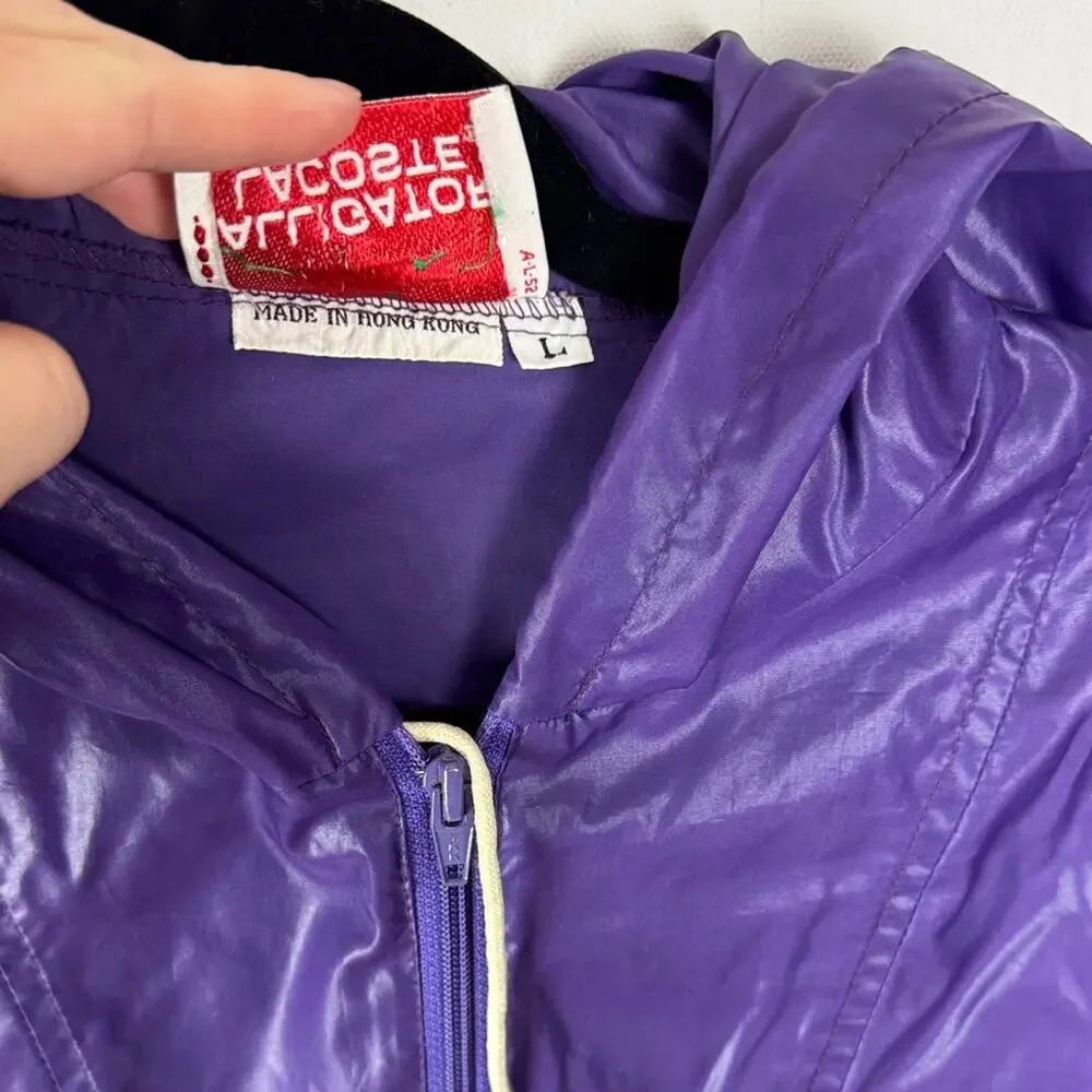 VTG Alligator Lacoste Rain Jacket - Men's Large